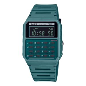 Casio Style rétro Vintage avec mini-calculatrice révolutionnaire - Bracelet en resine Bio de couleur turquoise foncé