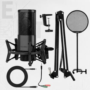 Yanmai Microphone Condensateur Professionnel X2 Jack 3.5mm – Qualité Studio pour Streaming & Podcast