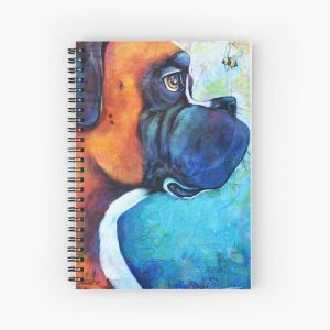 Boxer and the Bee Spiral Notebook Bloc note