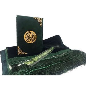 Pack coran, tapis de prière, tasbih, Cadeau classe Haute qualité