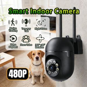 camera de surveillance wifi exterieur, caméra de sécurité sans fil domestique avec vision nocturne couleur, audio bidirectionnel, rotation panoramique et inclinaison à 360 degrés, suivi de mouvement, suivi automatique, fonctions de projecteur et d'alarme,