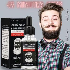 SÉRUM A BARBE Huile de soin de croissance de la barbe pour hommes Formule à base de plantes Hydratant pour une croissance forte et dense Huile essentielle Huile de croissance et de soin de barbe.