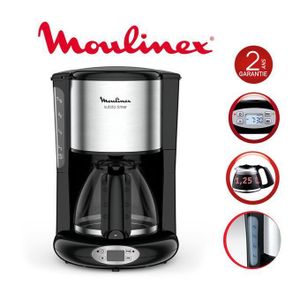 Moulinex Cafetière Filtre Galaxy Digital Inox et Noir