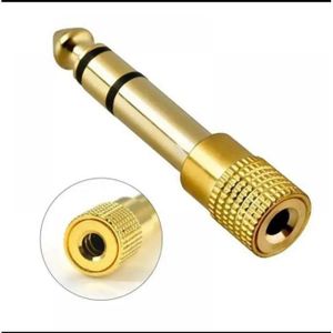 Adaptateur Fiche JACK 6.35 mm vers 3.5 mm mâle/femelle L