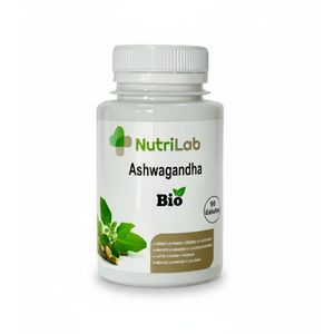 Hybrid Nutrilab Ashwagandha Complément Alimentaire – Soutien Anti-Stress et Bien-être Général – 90 Gélules Végétales