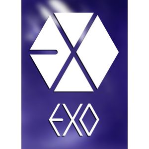 Exo logo violet  Poster Chambre Haute Qualité