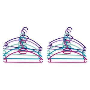 Cintres - Plastique - Rangement Vêtements - Multicolore - Lot de 2