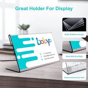 250x 100 mm حامل للصور أكريليك شفاف  لسطح المكتب