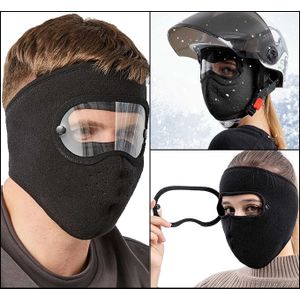 Cagoule pour femme - Masque facial chaud 2 en 1 - Bonnet en tricot - Masque  de ski - Cagoule pour homme et femme - Coupe-vent et chaud - Snowboard 