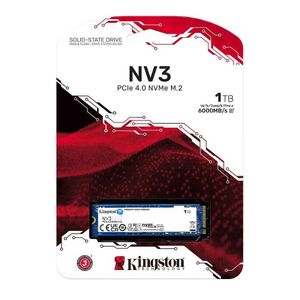 Kingston NV3 SSD 1TB PCIe 4.0 NVMe M.2 – Disque Dur Interne Haute Vitesse jusqu'à 6000 MB/s pour PC et PS5