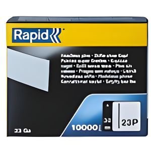 Rapid Pointes Sans Tête - Galvanisées Calibre 23 - Pour Fixation Discrète - L30mm, Boîte de 10000 Pièces