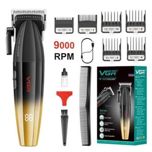 VGR 003 Tondeuse Professionnelle Sans Fil Rechargeable avec Écran LED – Coupe Cheveux, Barbe et Précision Homme