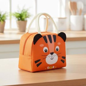 Sac Isotherme Lunch Box pour Enfants - Design Tigre Rigolo - Garde au Chaud et au Frais
