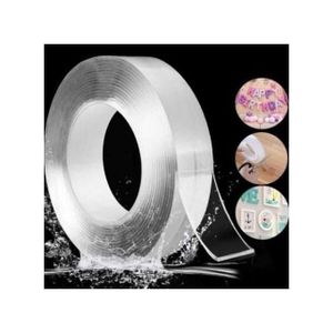 Scotch double face adhésives transparentes ,lavable, forte adhérence