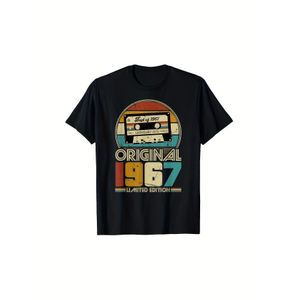 T-shirt unisexe édition limitée vintage 1967 - Confort décontracté avec un design imprimé unique