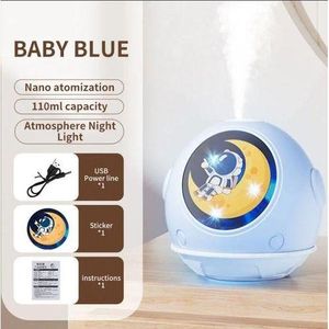 Mini humidificateur d'air astronaute, veilleuse pour la décoration du bureau et de la chambre à coucher.