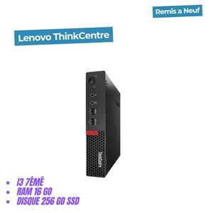 Lenovo ThinkCentre Intel® Core™ i3 i3-7éme Ram 16 Go DDR4 256 Go SFF