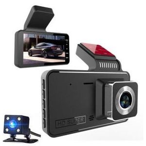 Caméra de Recul double objectif 4 pouces pour voiture, enregistrement avant et arrière HD, image de recul, enregistreur de conduite pour véhicule