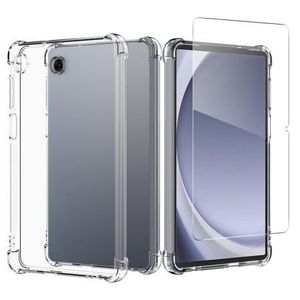 Cover étui pochette coque arrière transparente angle renforce pour Samsung TAb A11 8.7 avec Antichoc verre trempe