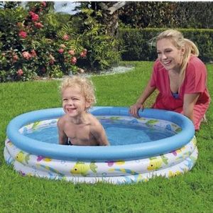 Bestway Piscine Gonflable 3 anneaux pour Enfant, Piscine de 102 x 25 cm