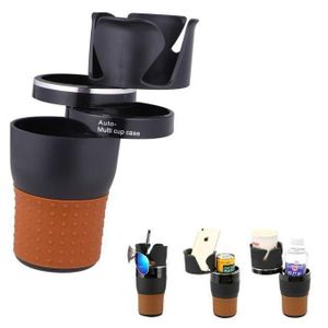 Porte-bouteille de voiture, porte-gobelet rotatif en silicone, facile à installer, rangement accessoires voiture