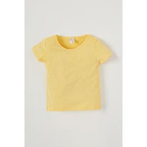 Defacto ديفاكتو بيبي بناتي قصة عادية شورت -Sleeved تي شيرت