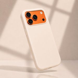 Coque Compatible iPhone 17 Pro – Silicone Blanc Antichoc