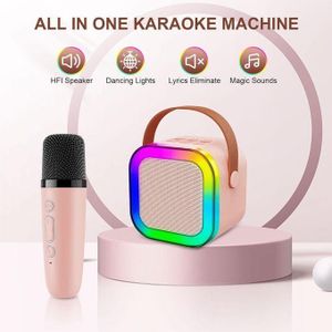 haut-parleur Bluetooth portable avec microphone sans fil, jouets cadeaux