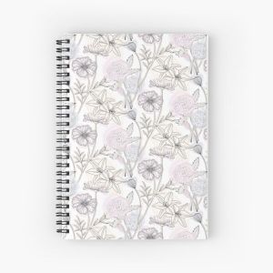 PINK DELICATE FLORAL Spiral Notebook Bloc note