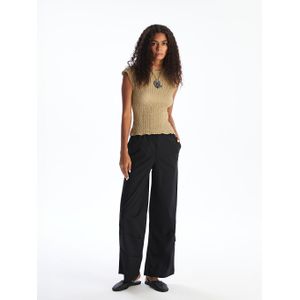 Lc Waikiki Pantalon à Taille Élastiquée à Jambe Large pour Femmes