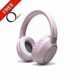 Deep Bass Casque bluetooth DeepBass R20 ROSE Original + Câble auxiliaire Gratuit
