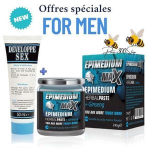 حزمة - كريم Developpe لتأخير القذف مع عسل رويال MAX، تعزيز وكمعزز، للانتصاب، طاقة قصوى، قوة قصوى، أقوى