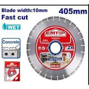 Emtop DISQUE DIAMANT 405MM POUR SCIE À SOL