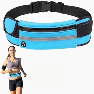 Sac Banane Étanche pour Cyclisme et Running, Ceinture de Sport Réglable, Blue