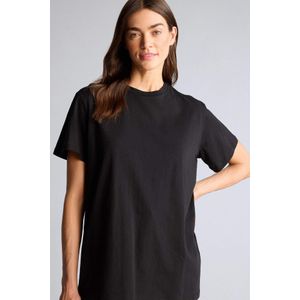 Defacto تونيكة نص كم قصة عادية بياقة مستديرة