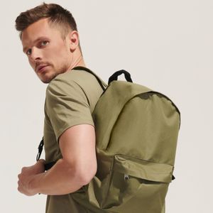 BESTY Sac à dos de style classique casual scolaire de couleur verte, ordinateur portable, voyage, école