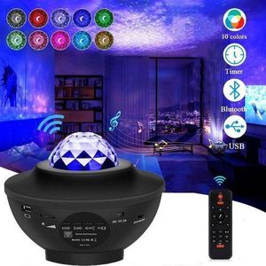 Lampe Projecteur Galaxy LED RGB avec Télécommande – Veilleuse Ciel Étoilé 360°, Lumière Ambiance Chambre Relaxante, Décoration Maison Moderne, Cadeau Original