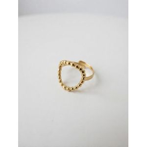Bague Acier Inoxydable-(dore)