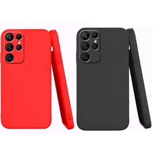 Case 2 Pochette silicone pour Samsung Galaxy s21 Ultra Rouge et Noir