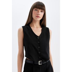 Defacto Gilet Femme Noir