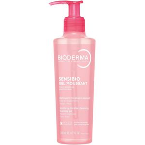 Bioderma Gel Moussant 200ml – Nettoyant Micellaire Apaisant Peaux Sensibles (Visage & Yeux)
