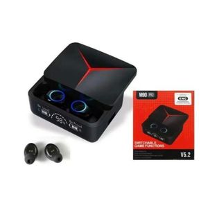Écouteurs Sans Fil M90 Pro - Bluetooth V5.2 avec ENC et Mode Gaming