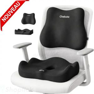 Coussin confortable et ergonomique pour soutenir le bas du dos et l'assise.