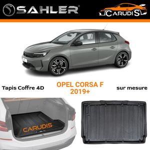 SAHLER Tapis de coffre 4D Opel Corsa F sur mesure imperméable antidérapant et sans odeur
