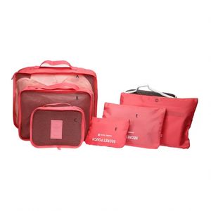 Pack de 6 housses de vêtements emballage organisateur de bagages sacs de voyage