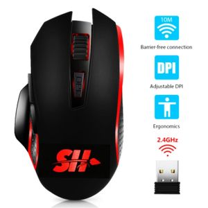 Azami Tech Souris sans fil LED, Souris silencieuse mince rechargeable 2.4G  à prix pas cher