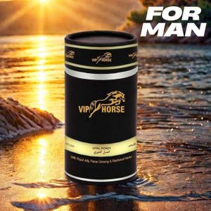 VIP HORSE  VTAL MIEL VIP 12 Sachers // Nouveau Natrel MIEL Homme infuse avec Gelee Naturelle, Miel Ginsen Bee polen & Herbes 100 % Naturelles Mixtes (paquet de 12 sachets)
