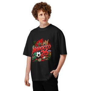 Morocco 2026 Soccer T-Shirt – Moroccan Football Fan Tee – World Cup Inspired Graphic Shirt – Morocco Pride Gift - Black