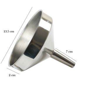 قمع مطبخ من الفولاذ المقاوم للصدأ لنقل المكونات السائلة // دواز