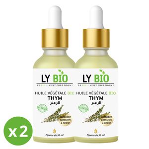 LY BIO LYBIO PACK HUILE THYM 50ML - PIPETTE LOT DE 2 bouteilles